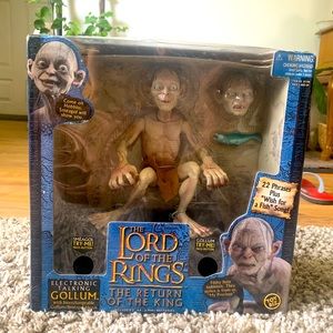 THE LORD OF THE RINGS THE RETURN OF THE KING Electronic Talking Gollum BNIB￼